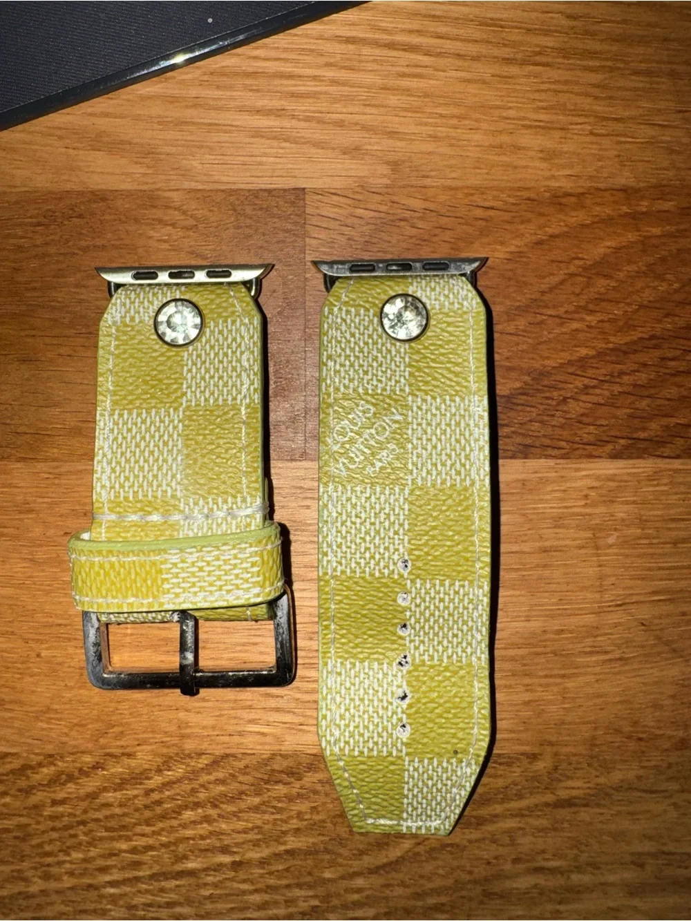 Louis Vuitton Pistachio Damier Apple Watch Band ONLY
